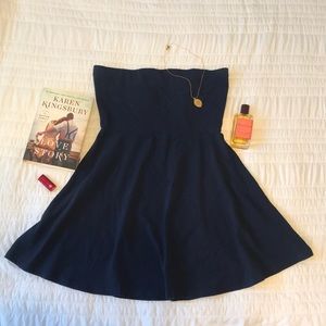 Express /Summer Tube Top Dress / Navy / Large